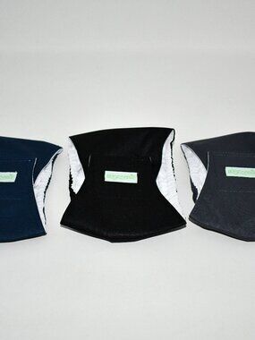 Wegreeco Washable Male Dog Belly Bands, 3-Pack, Black/ Charcoal/ Navy, XS, NWT
